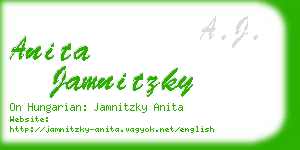 anita jamnitzky business card